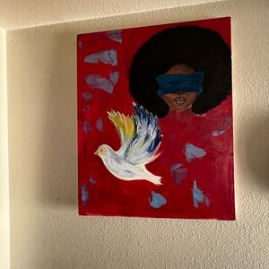 Surrounded by the blood🩸:homemade painting